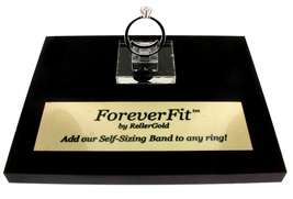 Picture Display for ForeverFit Rings : wedding and engagement rings that fit forever even with top heavy rings, arthritis, large knuckles, or weight fluctuation. 